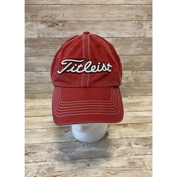 Titleist Los Angeles Angels Hat Mens Red OSFA White Stitching MLB Team Cap - Picture 1 of 8